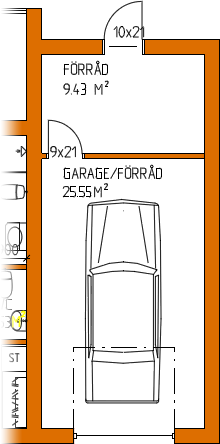 Planskiss garage